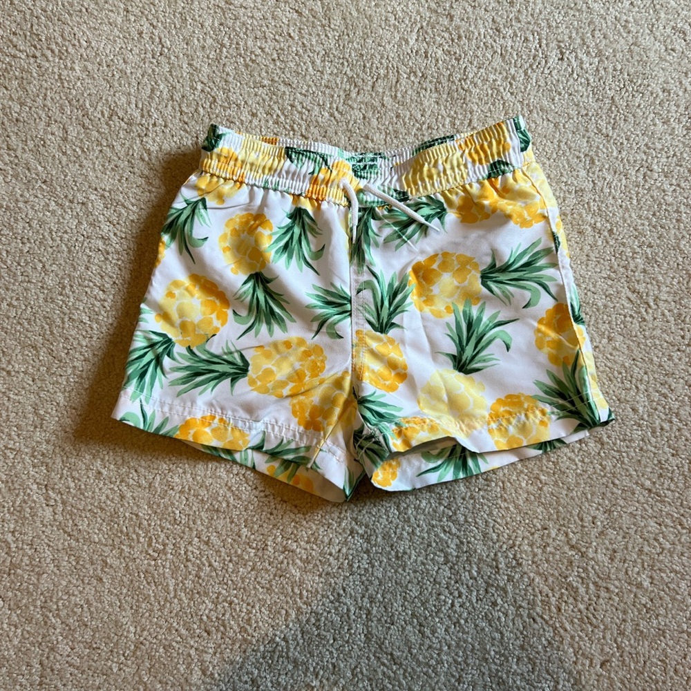 Janie and Jack Pineapple Swim Trunks